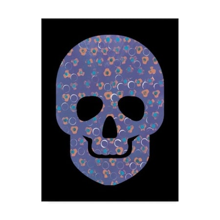 Summer Tali Hilty 'Purple Skull' Canvas Art,14x19